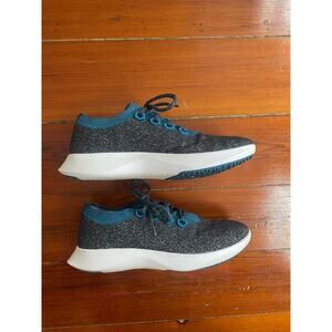 Allbirds Wool Runner Mizzle Women's 11 Gray Blue Merino Wool Sneakers